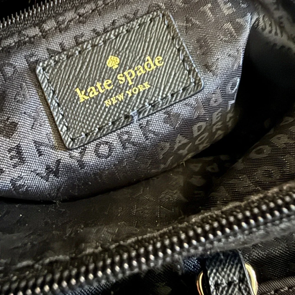 Kate Spade New York Polka Dot Nylon Tote Bag‎ Black White